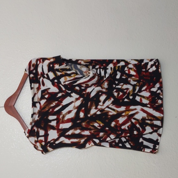 SLIGHTLY USED WORTHINGTON PETITE STRETCH SIZE PM PATTERN SHIRT - Picture 5 of 8